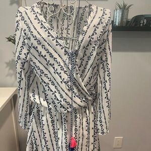 Swimwear/beach cover up romper size M